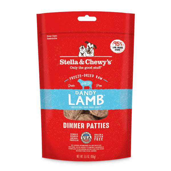 Stella & Chewy's Freeze-Dried Raw Dinner Patties for Dogs - Dandy Lamb Recipe