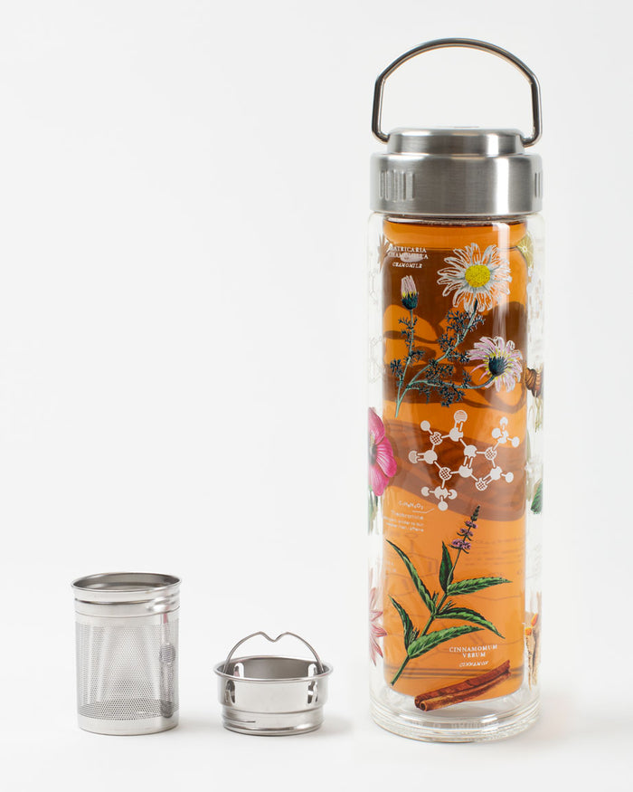 A Cognitive Surplus Tea Chemistry Infuser next to it.