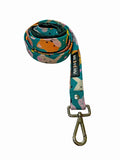 Teal Animal Print Leash