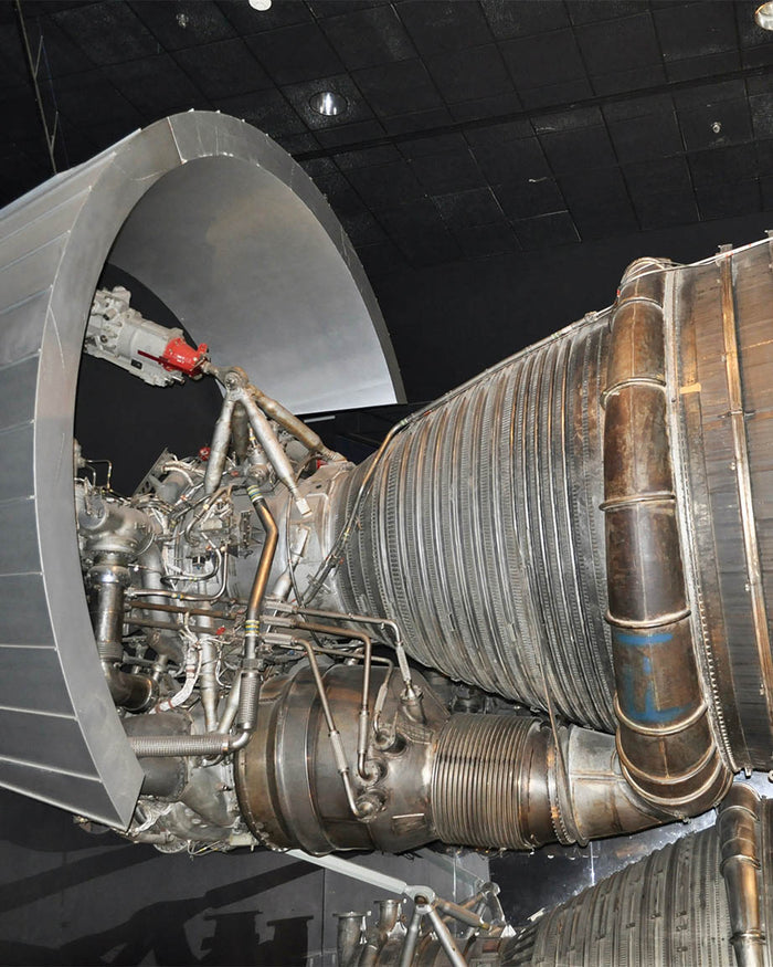 Nasa's Engineer Mystery Sticker Pack by Cognitive Surplus is on display in a museum.