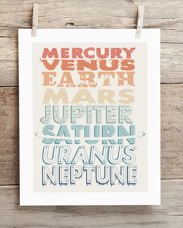 The Planets Museum Print