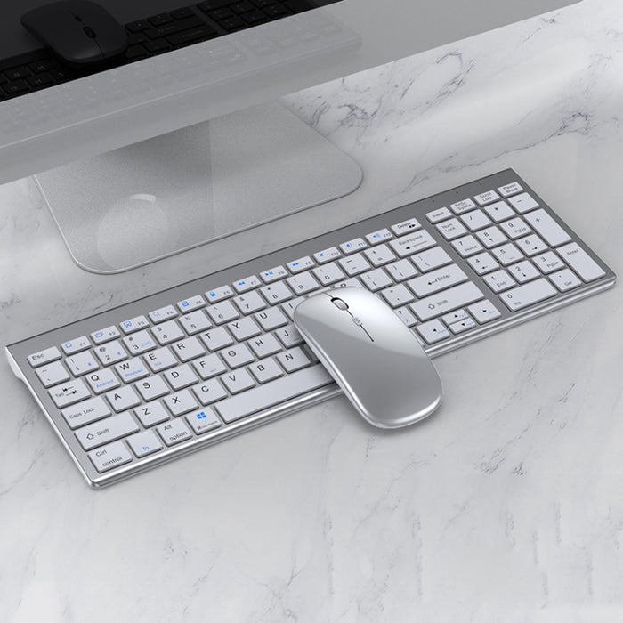 Three-mode Bluetooth Keyboard Mouse Set - 109 Wireless Bluetooth Keyboard Mouse Set