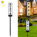 TS-G6704 Solar House Number Lawn Light with Dual-Color Temperature Ground Plug