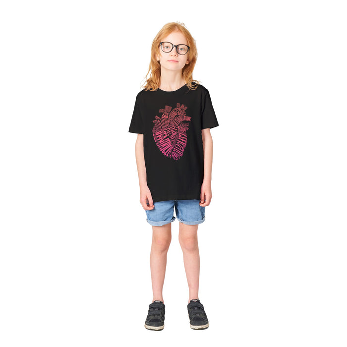 Typographic Heart Youth Graphic Tee
