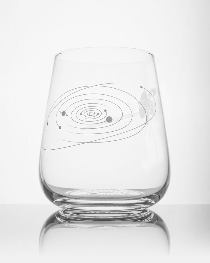 Voyage to the Unknown Wine Glass