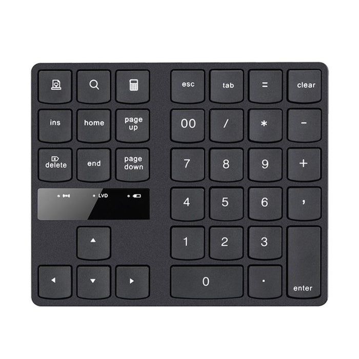 Wireless Numeric Keypad - 2.4G USB Rechargeable 35 Keys Mini Numpad for Notebook and Laptop