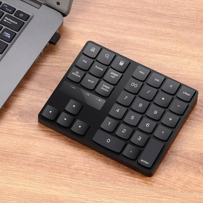 Wireless Numeric Keypad - 2.4G USB Rechargeable 35 Keys Mini Numpad for Notebook and Laptop