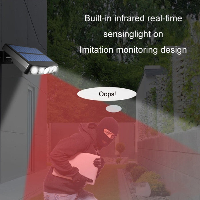 With Ground Plug Wiring Free Infrared Sensor Solar Waterproof Wall Light