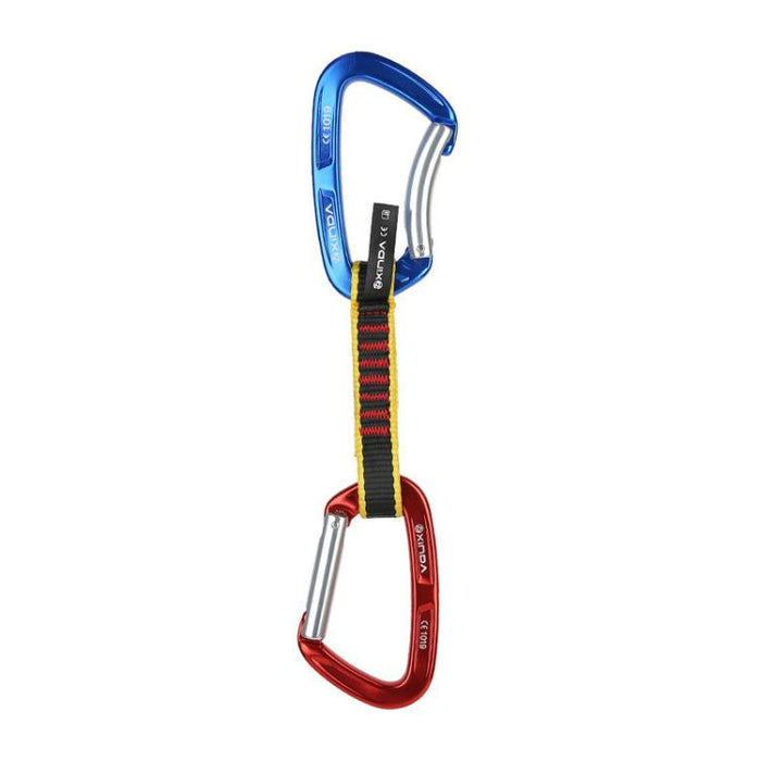 XINDA XD-CP05/06 Outdoor Climbing Safety Buckle for Mountaineering - Straight and Curved Door Fast Hanging with Flat Belt