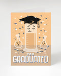A You Graduated! (Grad Cylinder) Card with an image of a scientist holding a flask by Cognitive Surplus.