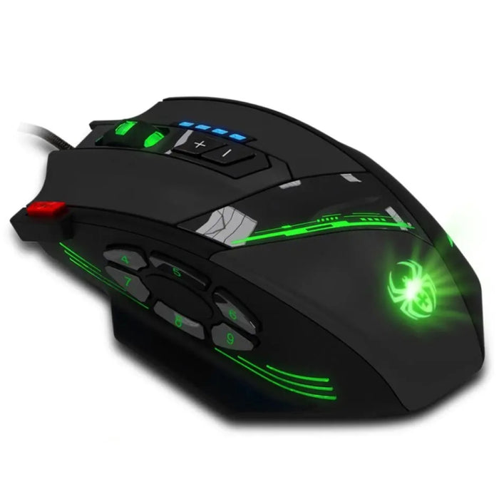 ZELOTES C12 Gaming Mouse - 12-Button Wired Ergonomic Design