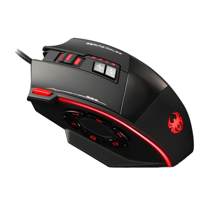 ZELOTES C19 Ergonomic Wired Mouse for Programming - 12-Key Design