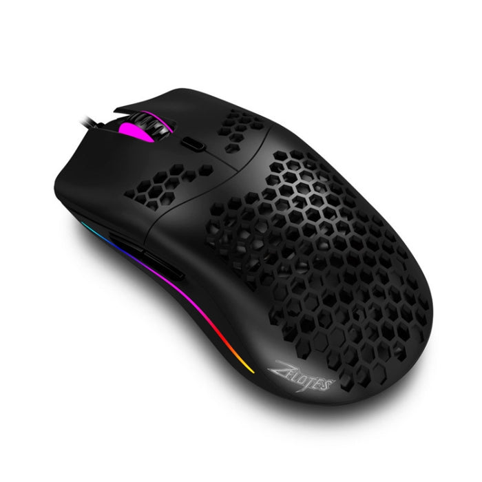 ZELOTES C7 RGB Mouse - Wired Gaming Mouse with 7 Buttons and Hollow Design