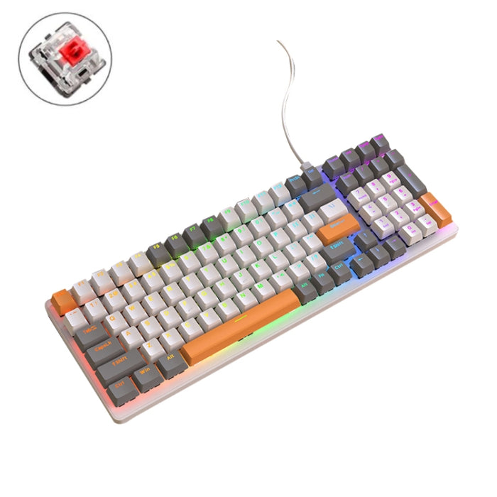 ZIYOU LANG K3 Mechanical Keyboard 100 Keys Game Glowing Wired