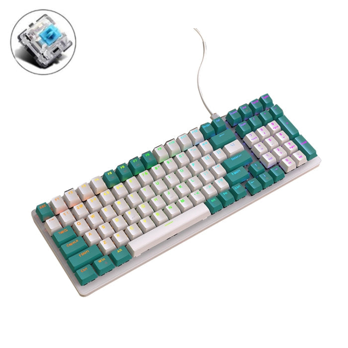 ZIYOU LANG K3 Mechanical Keyboard 100 Keys Game Glowing Wired