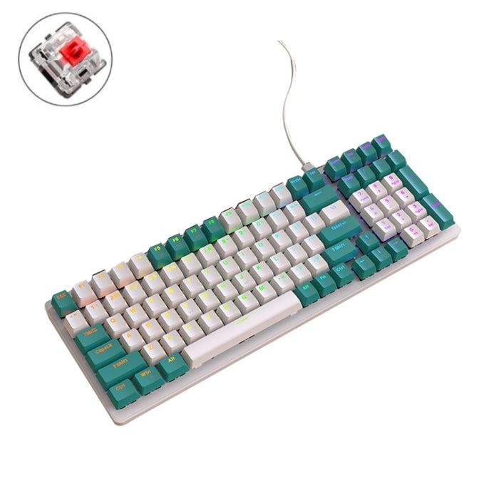ZIYOU LANG K3 Mechanical Keyboard 100 Keys Game Glowing Wired