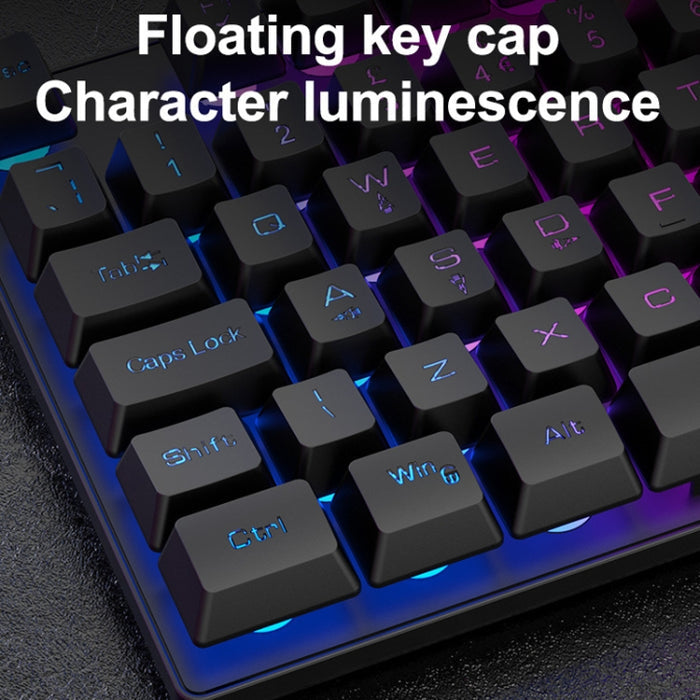 ZIYOU LANG T2 Keyboard Mouse Set - 88 Keys Mechanical Gaming Keyboard with Luminous Mouse Combo