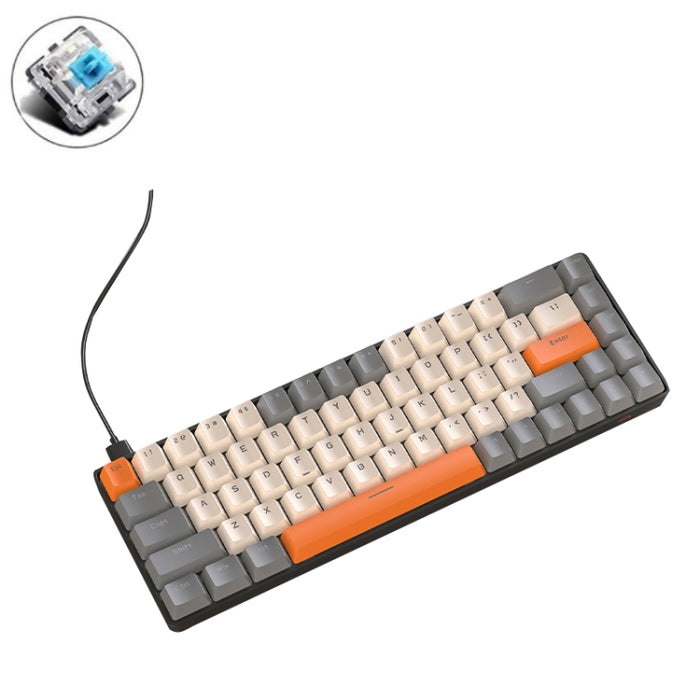 ZIYOU LANG T8 Gaming Keyboard - 68 Keys RGB Mechanical with Optimal Cable Length